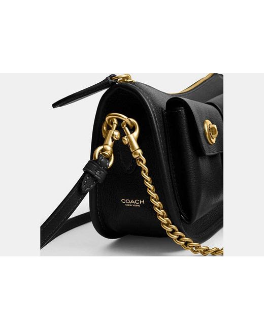Sac Waverly À Double Fermeture Turnlock COACH en coloris Black