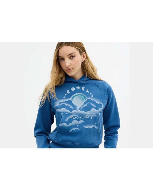 COACH Blue Airbrush Hoodie