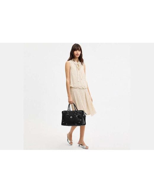 COACH Black Rhyder Satchel Bag 38