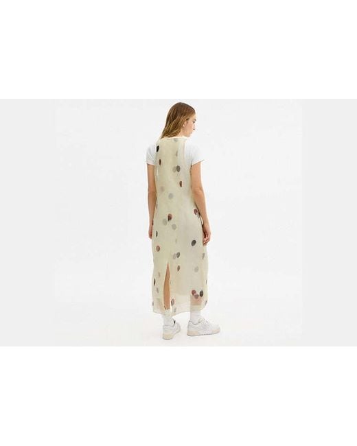 COACH Black Printed Organza Balloon Dress
