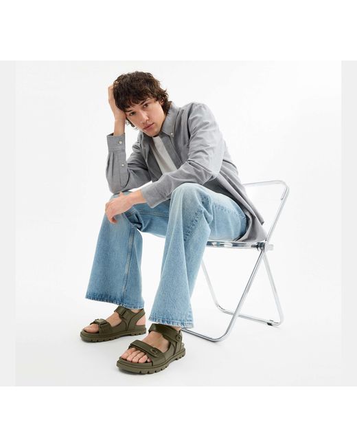 COACH Black Platform Sandal for men