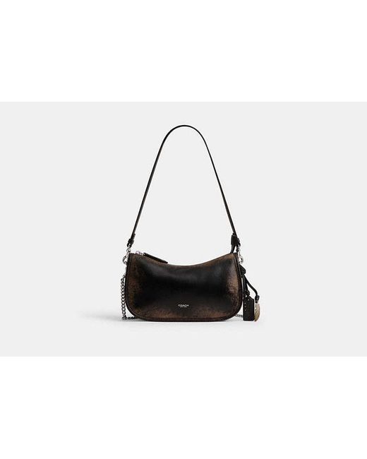 COACH Black Loved Leather Waverly Bag