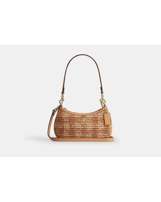 COACH Black Teri Mini Crossbody Bag With Gingham Print