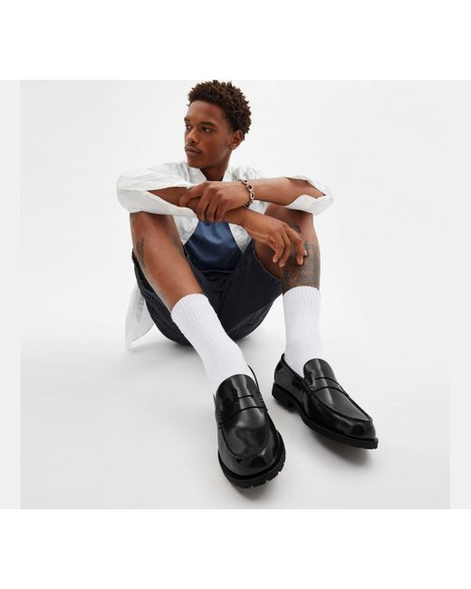 COACH Black Reagan Loafer for men