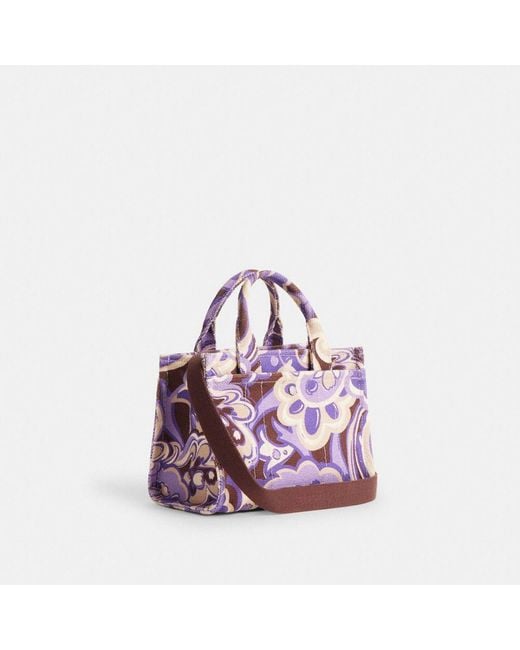 【COACH】Cargo Tote Bag 20 With Paisley Print COACH Cargo Tote Bag 20 With Paisley Print in Purple | Lyst