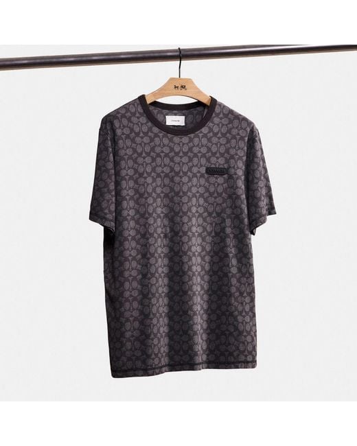 COACH Blue Restored Essential T Shirt for men