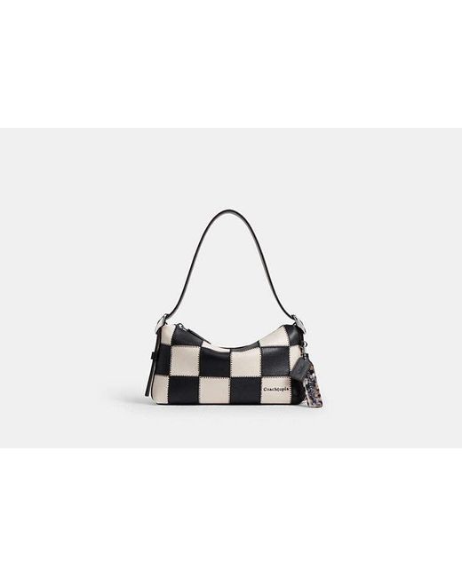 COACH Black Alter/ego Small Slouchy Shoulder Bag In Upcrafted Leather