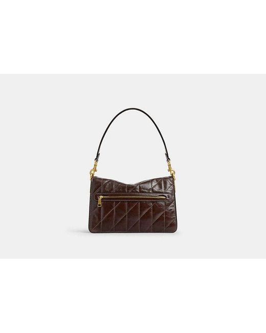 COACH Black Chain Tabby Shoulder Bag With Quilting