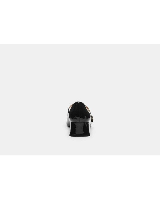 COACH Black Angelina Mary Jane Flat
