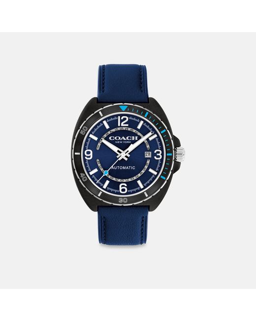 COACH Blue Charter Automatic Watch, 44 Mm for men