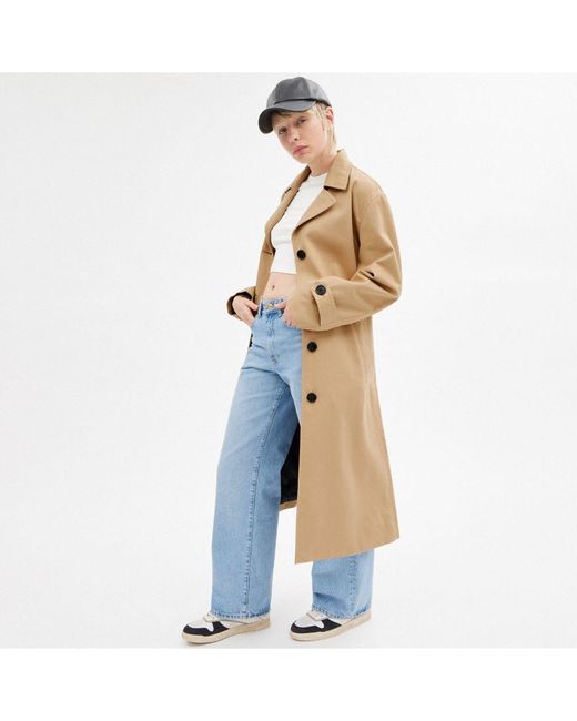 COACH Natural Oversized Trench Coat
