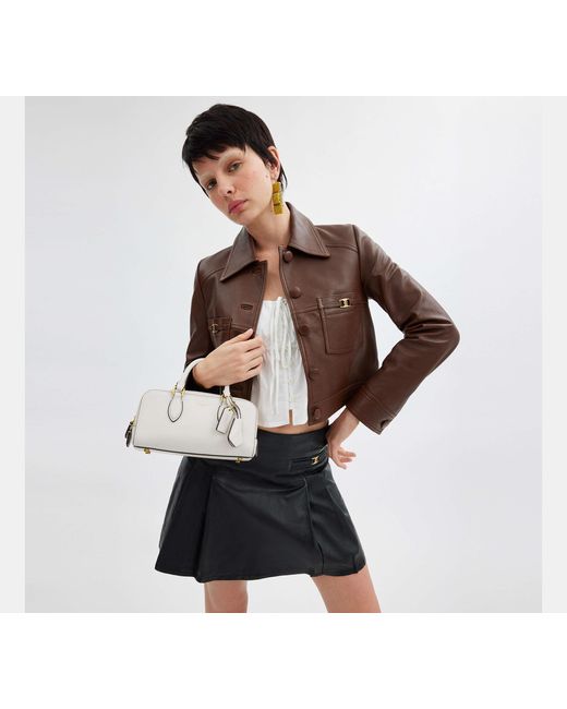 COACH Black Bowery Satchel 22