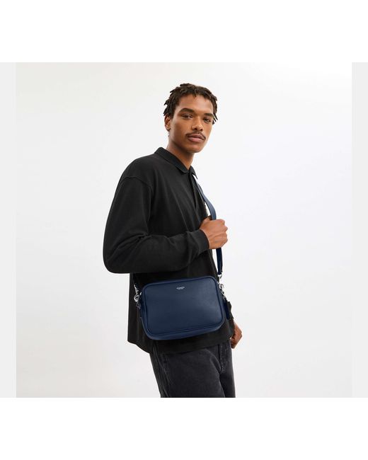 COACH Blue Radio Camera Bag for men