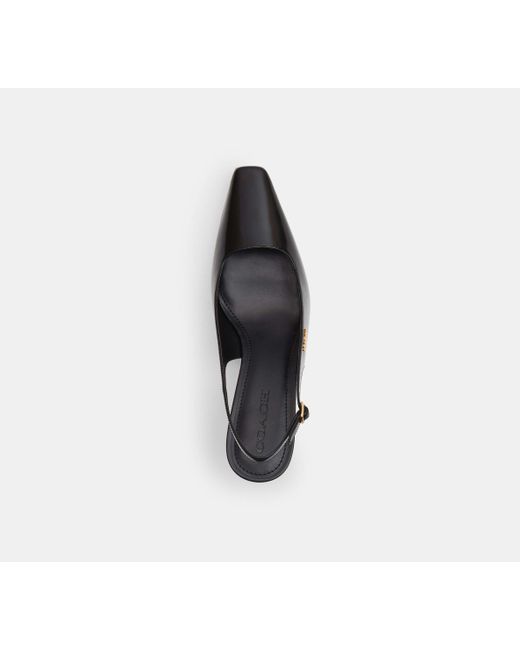 COACH Black Slingback Mit Absatz