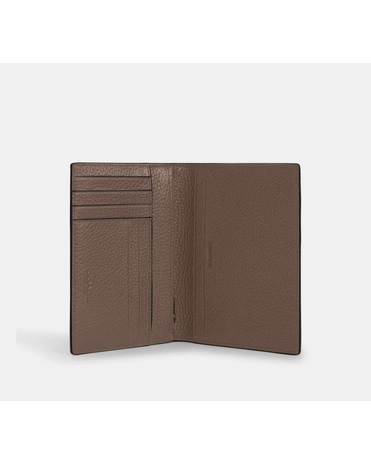 Porta Carte Di Credito E Passaporto di COACH in White da Uomo