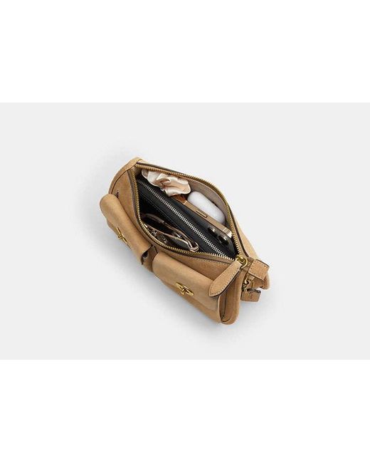 Sac Waverly À Double Fermeture Turnlock COACH en coloris Black