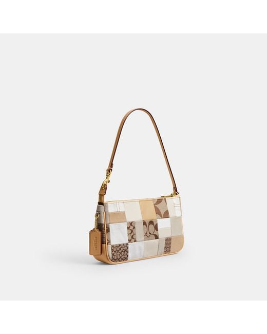 COACH Natural Plaza Bag 25 With Patchwork