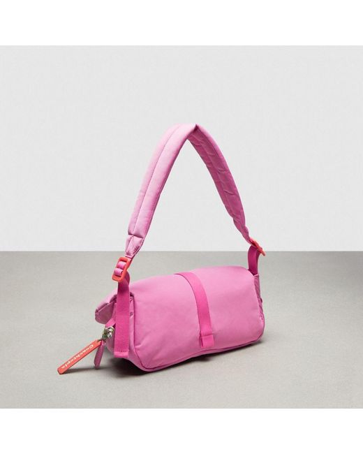 COACH Pink Topia Loop Puffy Wavy Dinky Bag