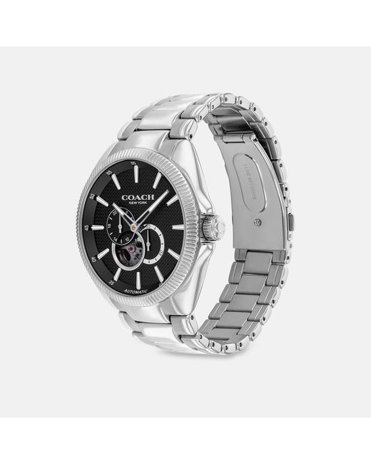 COACH Metallic Jackson Automatic Watch, 45 Mm for men