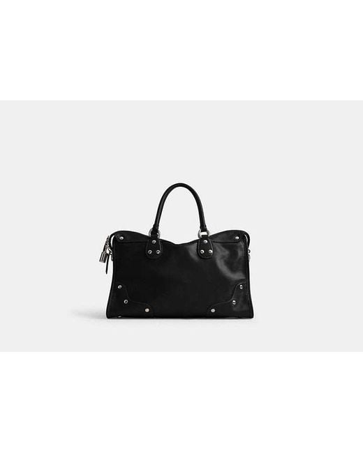 COACH Black Rhyder Satchel Bag 38