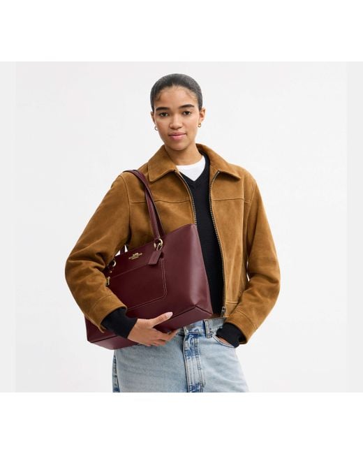 COACH Red Station Tote Bag