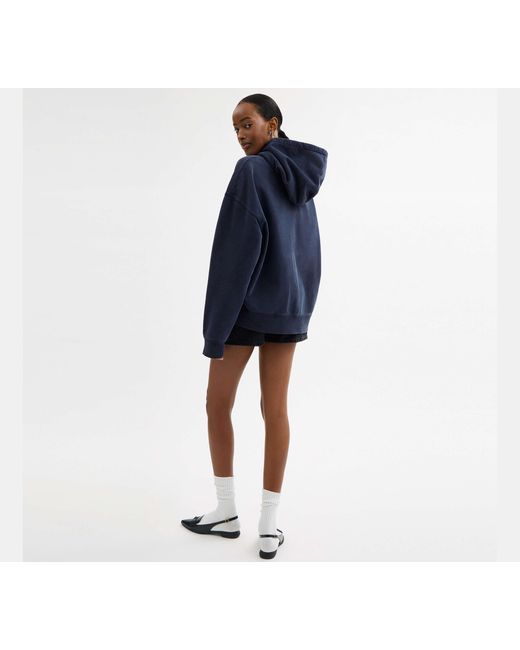 COACH Blue Horse And Carriage Hoodie