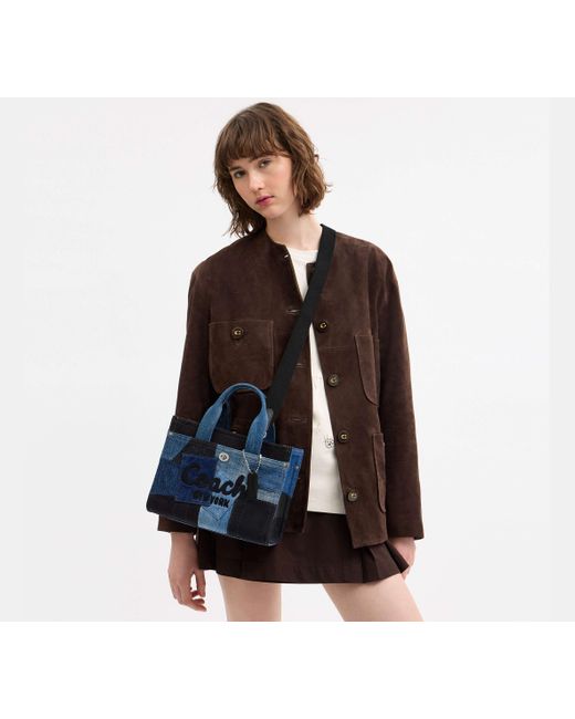 Borsa Larga Cargo 26 Con Patchwork di COACH in Black