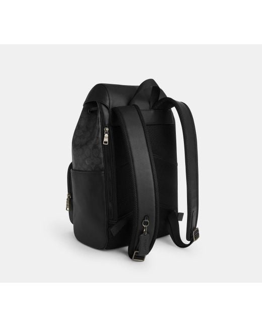 COACH Black Rucksack for men