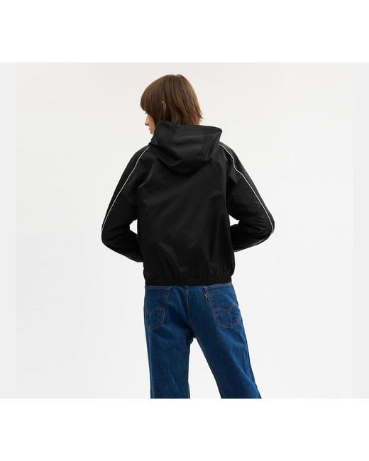 COACH Black Windbreaker In Recycled Polyester