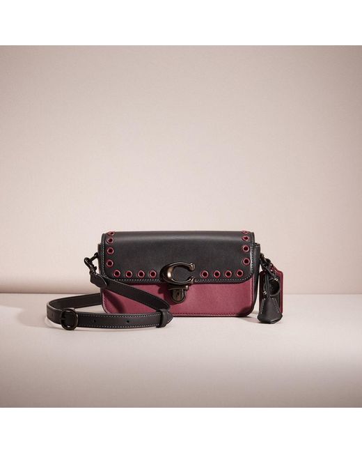 COACH Pink Upcrafted Studio Baguette Bag