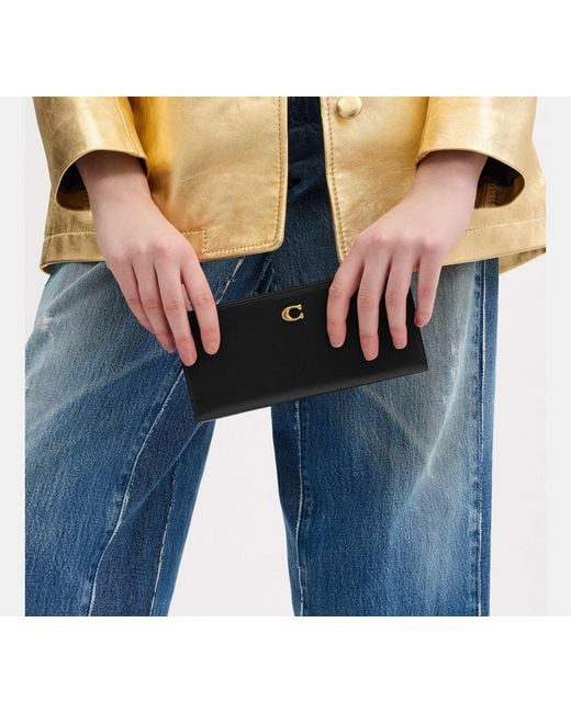 COACH Black Essential Slim Portemonnaie