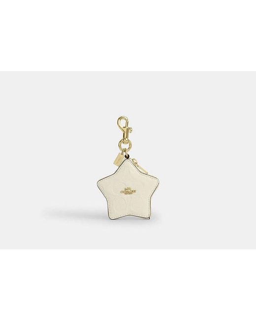 COACH Black Star Bag Charm