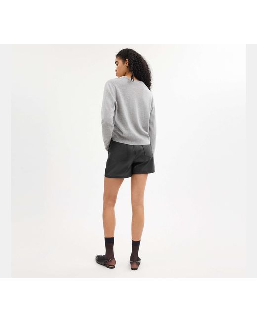 COACH Black V Neck Sweater