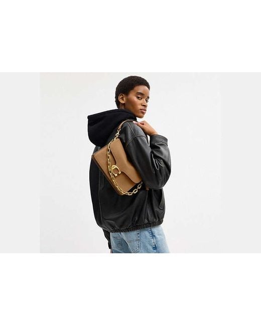 COACH Black Chain Tabby Shoulder Bag