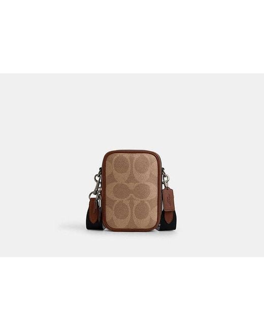 COACH Stanton Umhängetasche Aus Signature Canvas in Black für Herren