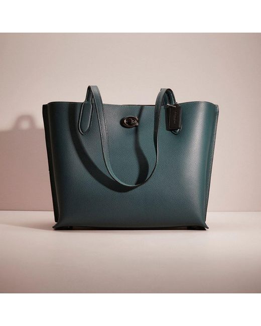 COACH Restored Willow Tote in Green Lyst