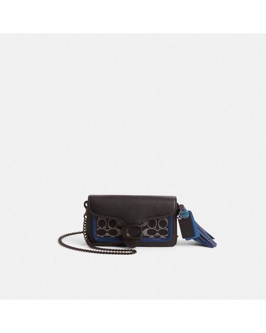 COACH Black Upcrafted Tabby Crossbody Wristlet
