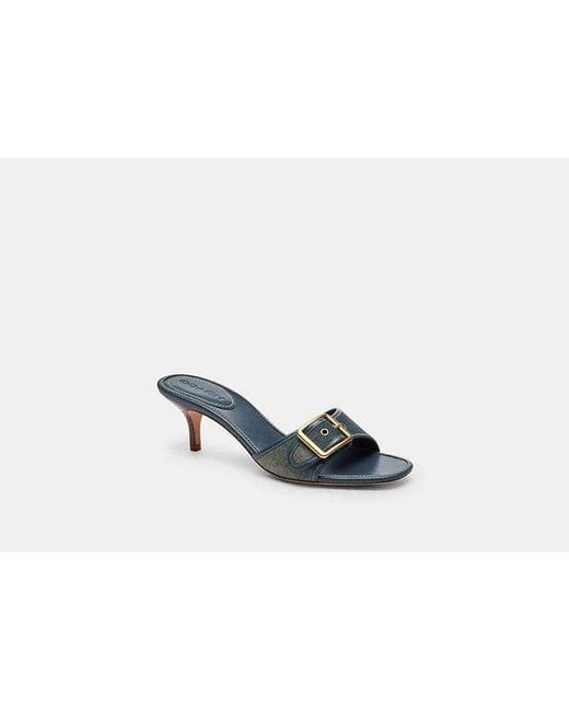 COACH Black Margot Sandal