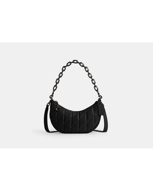 COACH Black Mira Shoulder Bag With Pillow Quilting