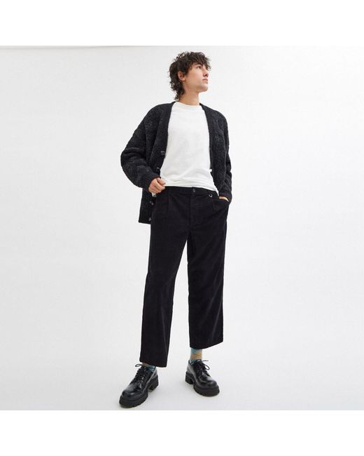 COACH Black Corduroy Trousers for men