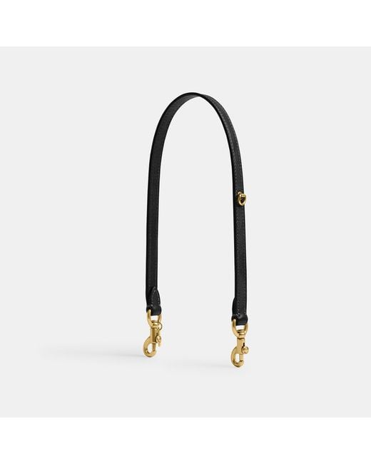 COACH Black Short Strap With D-Ring
