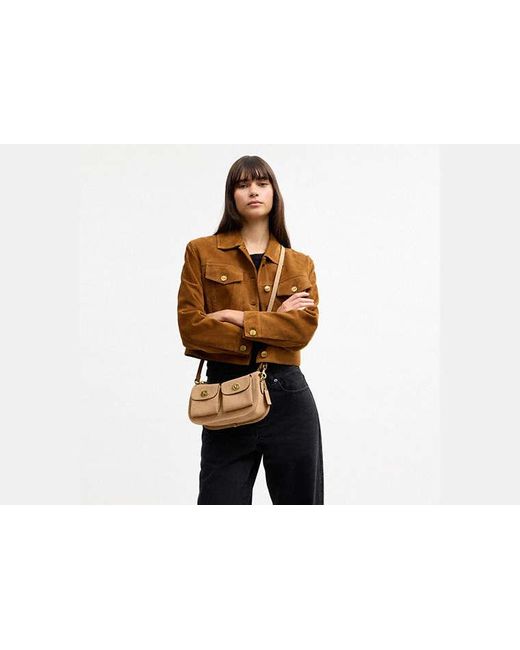 Sac Waverly À Double Fermeture Turnlock COACH en coloris Black