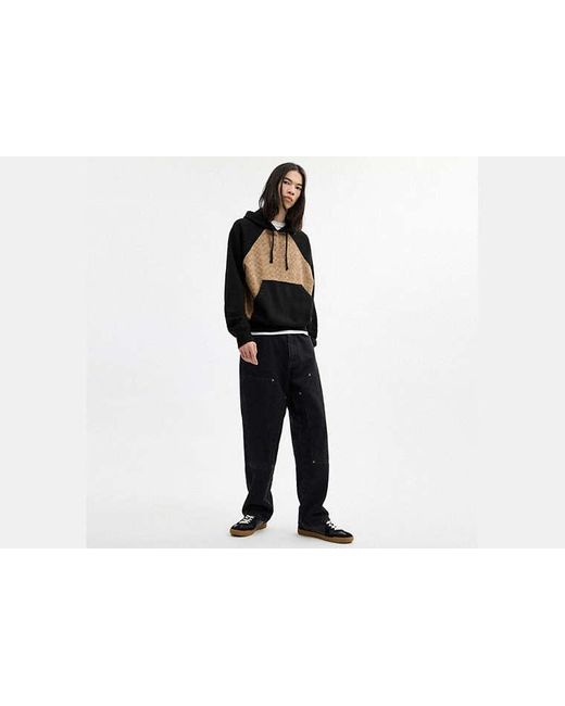 COACH Black Signature Hoodie for men