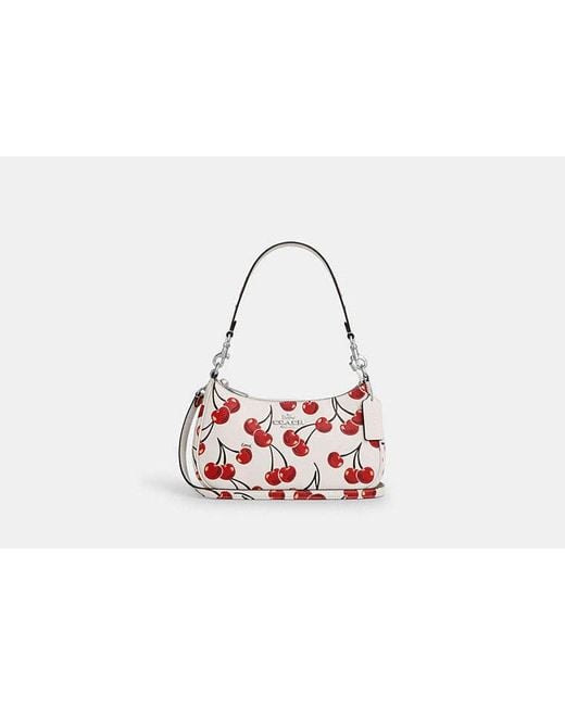 COACH Multicolor Teri Shoulder Bag With Cherry Print