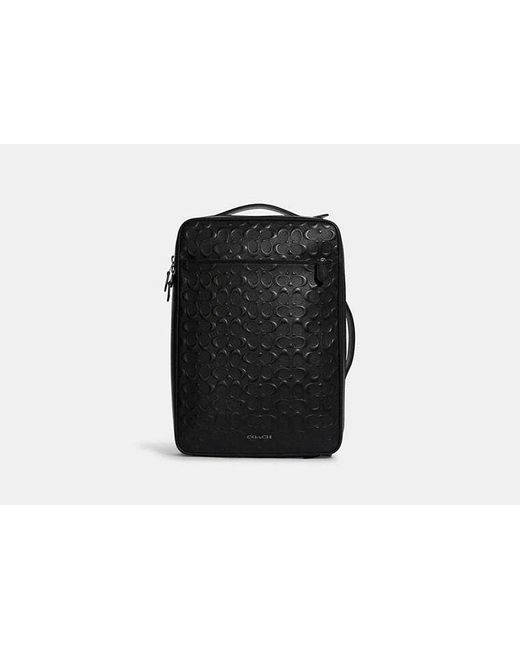 COACH Graham Convertible Backpack - Black | Leather for men