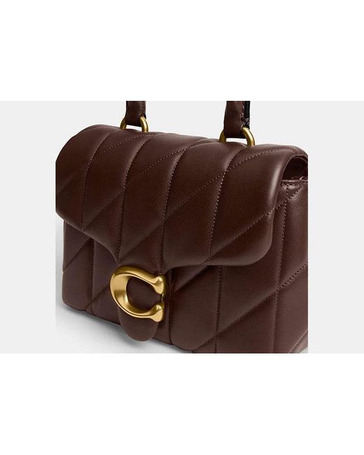 COACH Black Tabby Top Handle Bag With Quilting