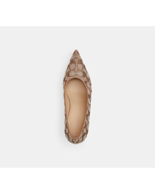 COACH Black Daisy Pump Heels