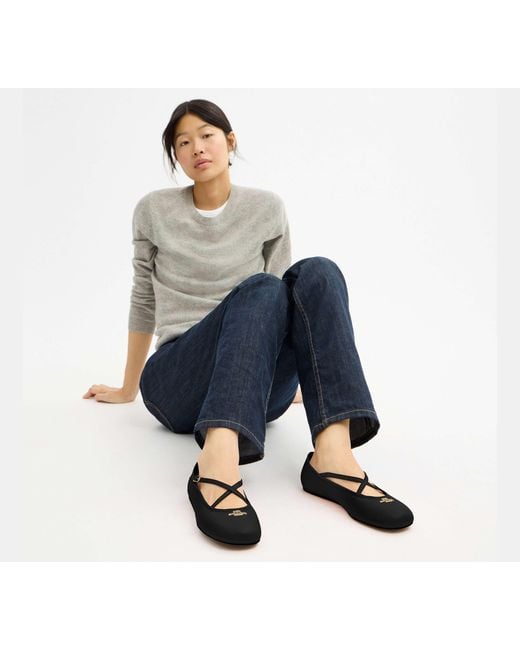 COACH Black Phoebe Ballet Flat