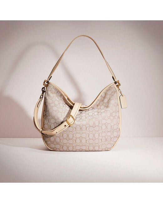 COACH Restored Signature Chain Hobo in Pink Lyst