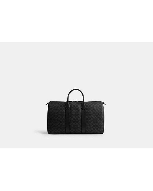 Sac Compass 45 En Toile Exclusive COACH pour homme en coloris Black